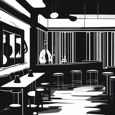 The jazz club had a stylish and modern interior design with dim lighting and a stage for jam sessions.