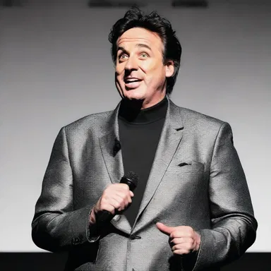 The comedian convivially delivered a hilarious joke that had the audience roaring with laughter.