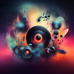 A creative display picture for a channel named Dreamy Beats. The design features musical elements and dream-like, abstract imagery with a moody, atmospheric vibe.