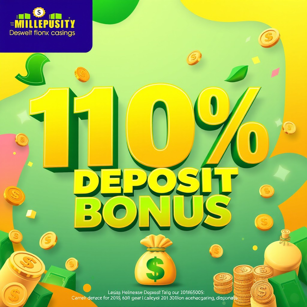 Captivating Graphic Design for 110% Deposit Bonus Promotion