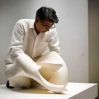 The artist demonstrated his skill by creating a sculpture out of pliant material, showcasing its flexibility and durability.