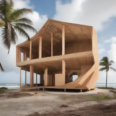 The pliant structure of the building allowed it to withstand the strong winds of the hurricane.