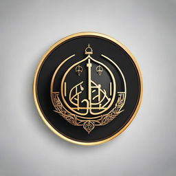 Create a logo for an Islamic channel, incorporating symbols of Islamic culture and history. The logo should be elegant and respectful, suitable for a setting where historic Islamic stories are shared.