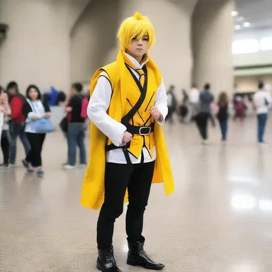 During the cosplay convention, he dressed up as his favorite anime character, showcasing his metrosexual style.