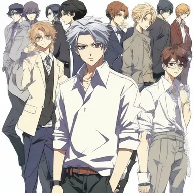The anime character stood out among the others with his metrosexual appearance and fashion sense.