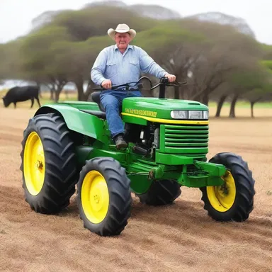 Why did the South African farmer buy a new tractor? Because he needed to measure his morgen in style!