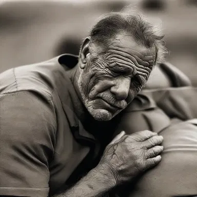 Despite his intimidating stature, the rugged hero's tender touch and soothing words were enough to intimidate away the fears of his beloved.