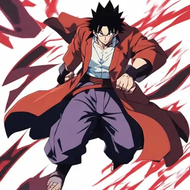 In the popular anime series, the main character uses his fearsome appearance to intimidate his opponents and gain an advantage in battles.