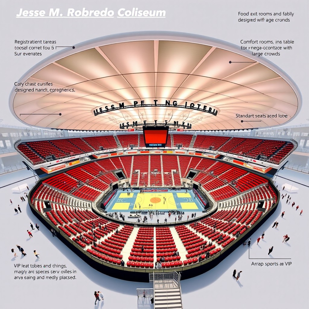 A comprehensive architectural rendering of the Jesse M