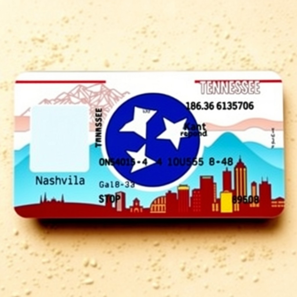 A stunning representation of a Tennessee state identification card