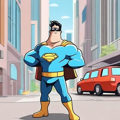 In the cartoon episode, the superhero used high-tech gadgets to ensure the sanitation of the city.