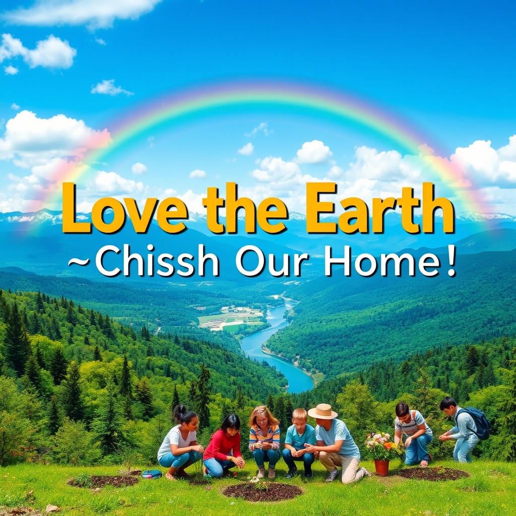 An inspiring and eye-catching poster design aimed at promoting love for the Earth