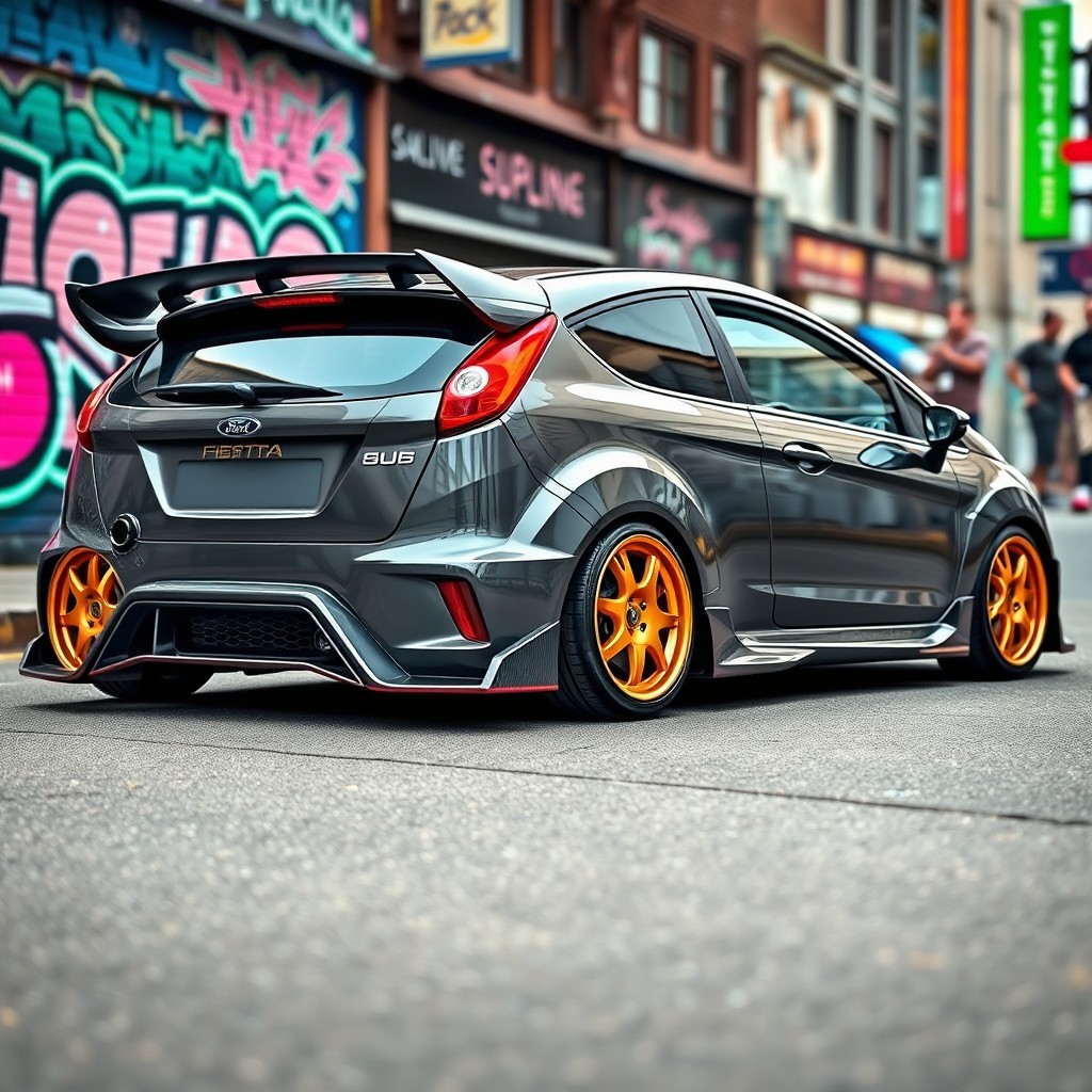 A modified 2008 Ford Fiesta 1