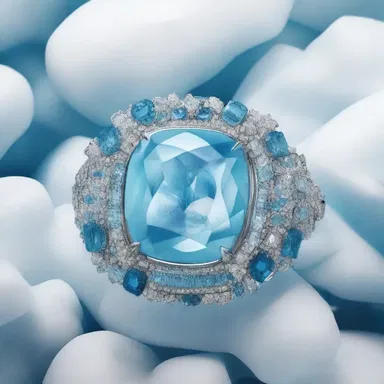 The latest trend in the fashion industry is wearing accessories inspired by the colors and textures of a continental glacier.