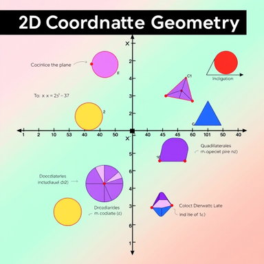 Explore Coordinate Geometry with Vibrant 2D Visuals