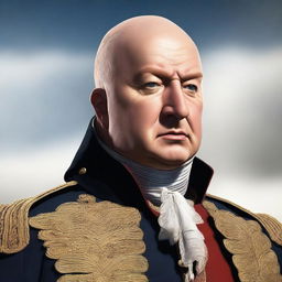 This high-quality digital art captures William Cornwallis, a 35-year-old human bandit