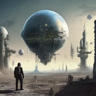 In the science fiction novel, the author imagines a future world where crude technology is the only means of survival.