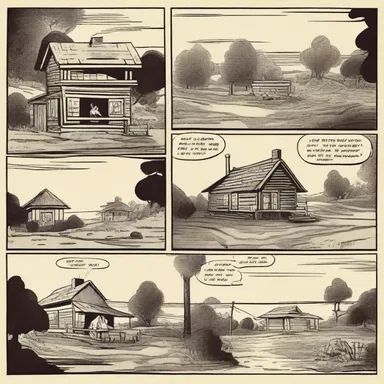 The crude illustrations in that comic strip gave it a rustic and unrefined aesthetic.