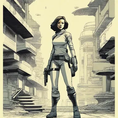 In the science fiction novel, the protagonist is portrayed as a left-winger who fights against the oppressive regime.