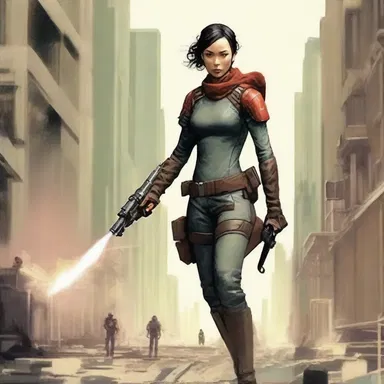 In the science fiction novel, the protagonist is portrayed as a left-winger who fights against the oppressive regime.