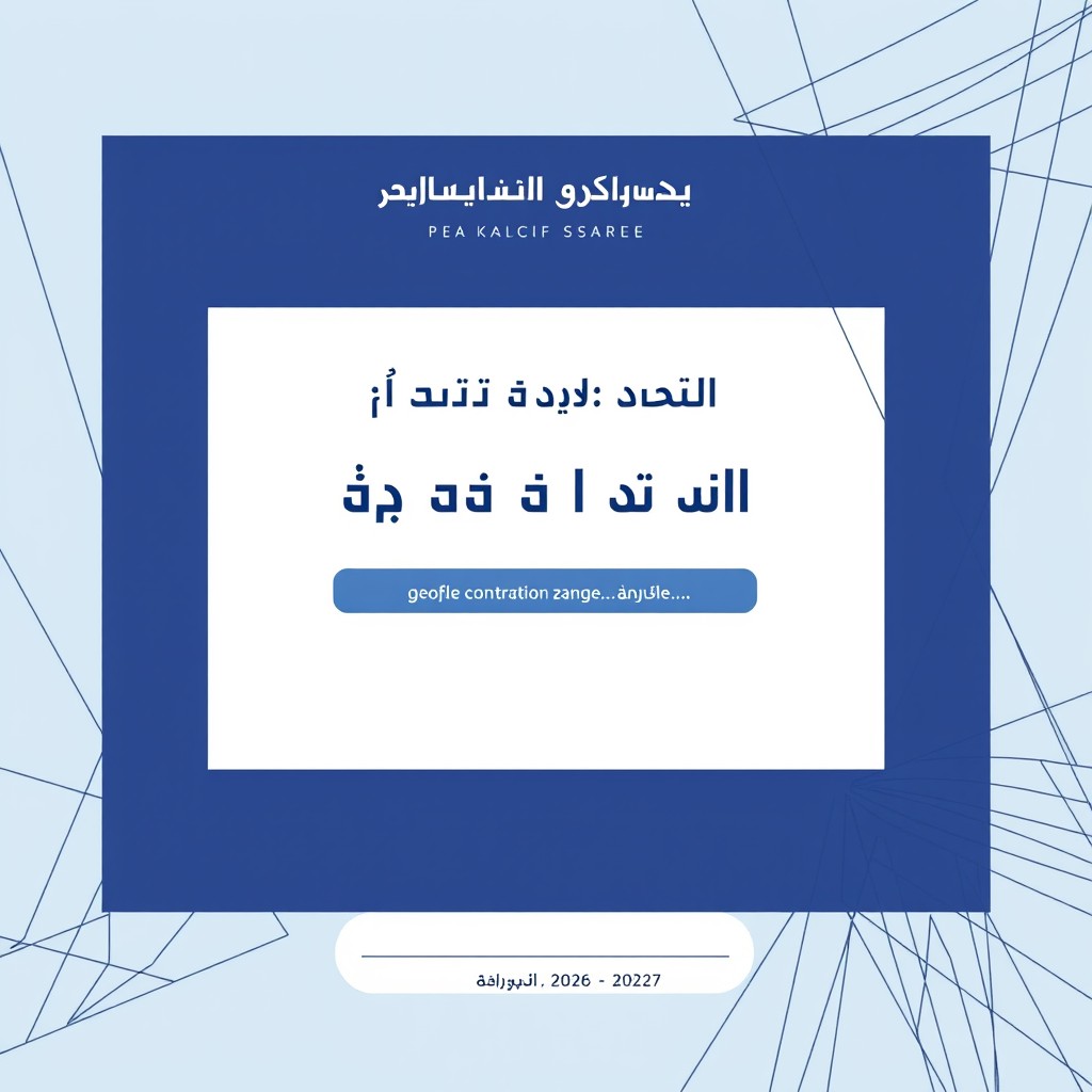 A professional cover page design for an academic notebook, oriented vertically
