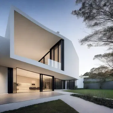 The minimalist design of the house waives any unnecessary ornamentation, creating a clean and sleek aesthetic.