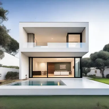 The minimalist design of the house waives any unnecessary ornamentation, creating a clean and sleek aesthetic.