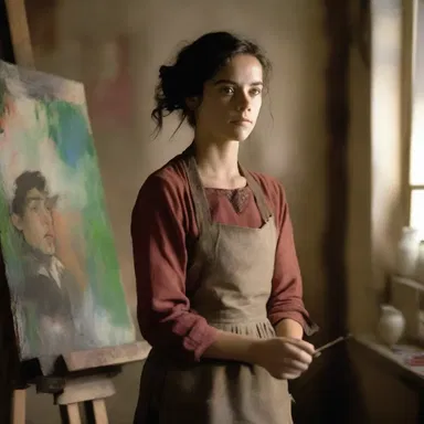 The protagonist of the movie waived her inheritance rights to pursue her dream of becoming a painter, leading to a series of unexpected events.