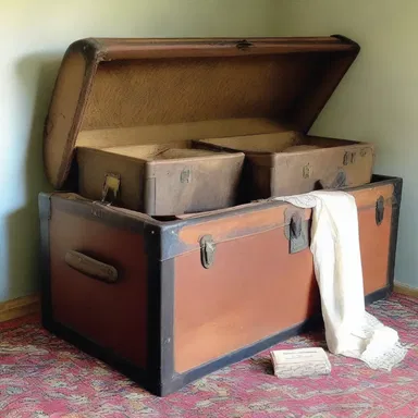 While cleaning out the attic, I discovered a trunk filled with vintage clothing from the 1920s.
