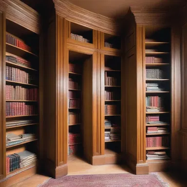 While renovating the old mansion, the architects discovered a secret passage behind the bookshelf.