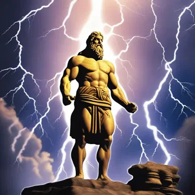 According to Greek mythology, the god Zeus discovered a way to control lightning and thunder.