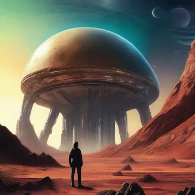 In the science fiction novel, the protagonist discovers a hidden alien civilization on a distant planet.