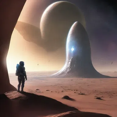 In the science fiction novel, the protagonist discovers a hidden alien civilization on a distant planet.