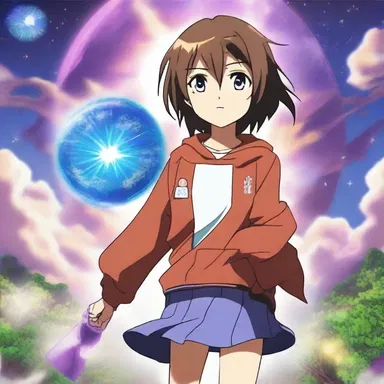 In the anime series, the main character discovers a secret power within themselves that can save the world.