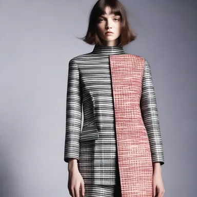 The fashion designer's new collection aims to discover innovative ways to combine patterns and fabrics.