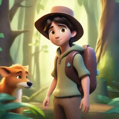 The young protagonist embarks on an epic quest to discover the hidden realm of magical creatures.