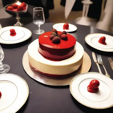 The dinner guests were unsettled when a bloody finger was revealed as the entremets on the table.