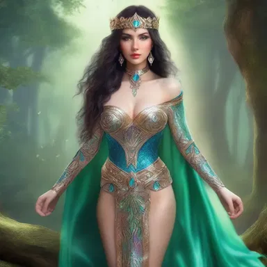In the realm of magic and dragons, the enchantress wore a shimmering underbodice beneath her robes.
