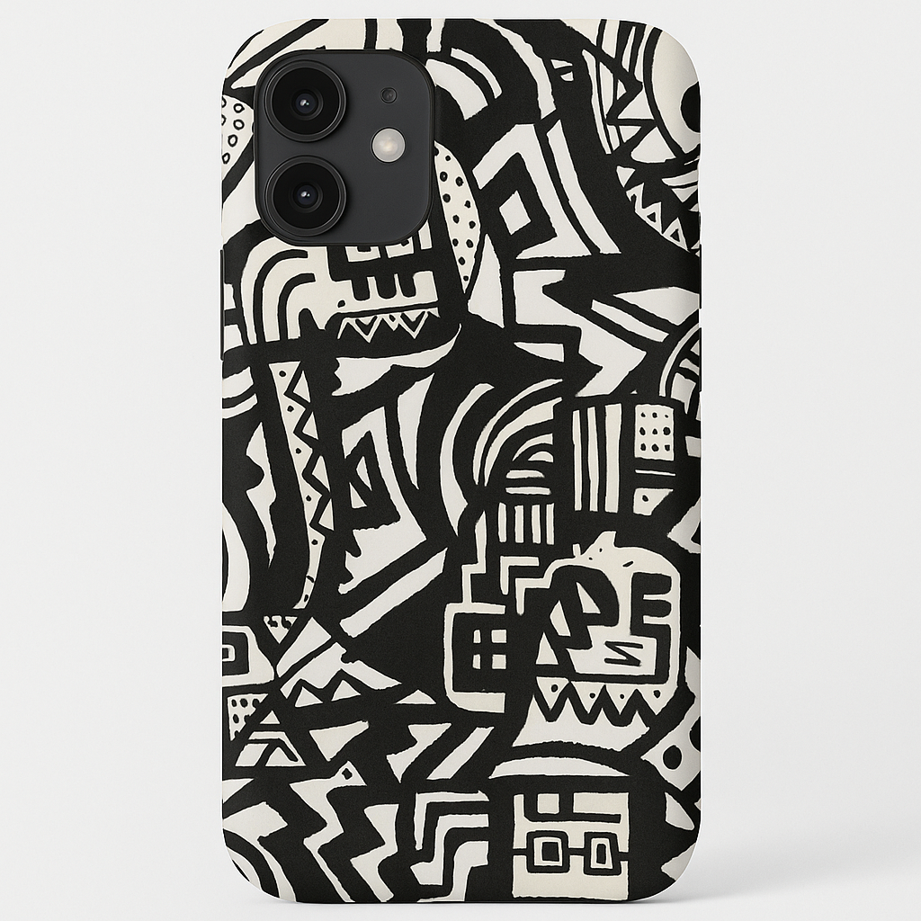 PRODUCT MOCKUP TECH ACCESSORY COQUE DE TÉLÉPHONE DOODLE
