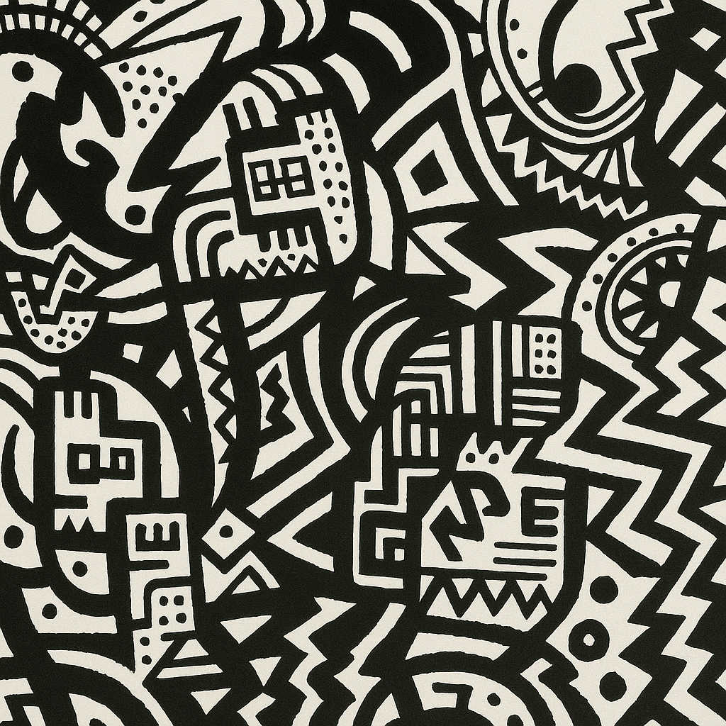 PAPIER PEINT MURAL INTÉRIEUR, DOODLE,