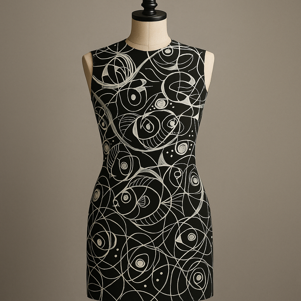 MAQUETTE DE DESIGNDEMODE CHIC SUR MANNEQUIN