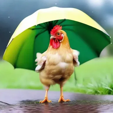 Why did the chicken bring an umbrella? Because it heard there might be a squall during its cluck-nic!
