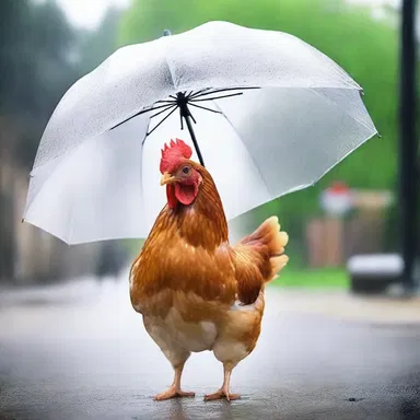 Why did the chicken bring an umbrella? Because it heard there might be a squall during its cluck-nic!