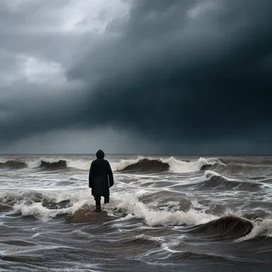 As the storm grew intense, the character in the novel squalled and screamed for help.