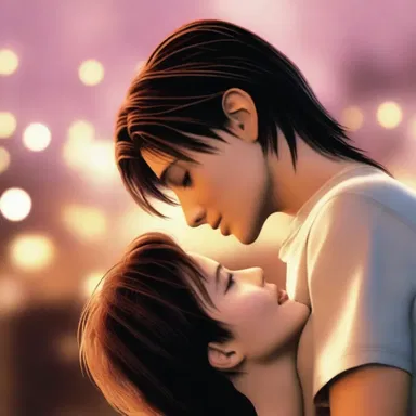 In the romantic movie, the protagonist squalls out their love for their partner in a tender moment.