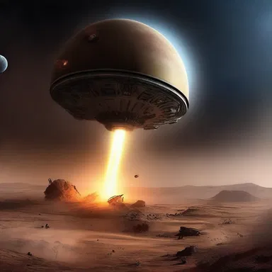 The spacecraft shook violently as strong gusts squalled through the atmosphere of the alien planet in the science fiction novel.