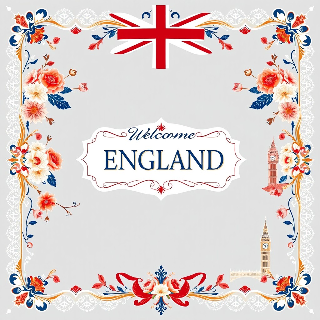 A beautifully decorated front page showcasing an English theme