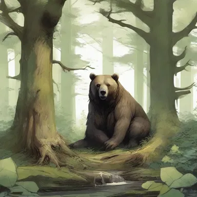 In the fantasy novel, the protagonist stumbled upon a hidden grove of bear's foot plants, guarded by mythical creatures.