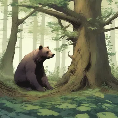 In the fantasy novel, the protagonist stumbled upon a hidden grove of bear's foot plants, guarded by mythical creatures.