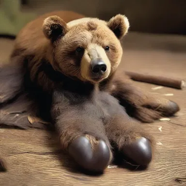 In certain religious rituals, bear's foot is believed to ward off evil spirits and is used as a protective charm.